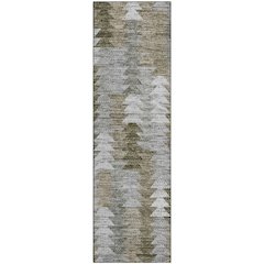 Premium Machine Washable Mayfield  Brown 2'3" x 7'6" Runner Rug