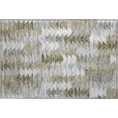 Premium Machine Washable Mayfield  Brown 1'8" x 2'6" Rug