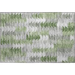 Premium Machine Washable Mayfield  Green 1'8" x 2'6" Rug