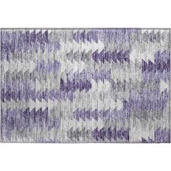 Premium Machine Washable Mayfield  Purple 1'8" x 2'6" Rug