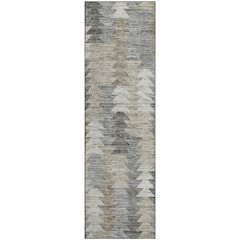 Premium Machine Washable Mayfield  Taupe 2'3" x 7'6" Runner Rug