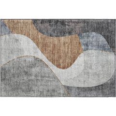 Premium Machine Washable Mayfield  Gray 1'8" x 2'6" Rug