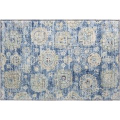 Premium Machine Washable Mayfield  Blue 1'8" x 2'6" Rug