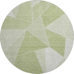 Premium Machine Washable Mayfield  Aloe 8' x 8' Round Rug