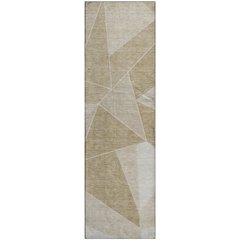 Premium Machine Washable Mayfield  Beige 2'3" x 7'6" Runner Rug