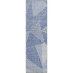 Premium Machine Washable Mayfield  Sky 2'3" x 7'6" Runner Rug