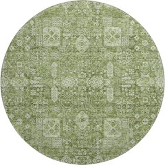 Premium Machine Washable Mayfield  Aloe 8' x 8' Round Rug