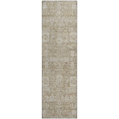 Premium Machine Washable Mayfield  Beige 2'3" x 7'6" Runner Rug