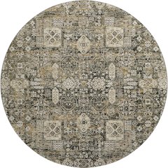 Premium Machine Washable Mayfield  Coffee 8' x 8' Round Rug