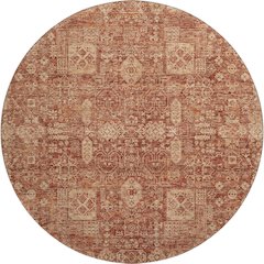 Premium Machine Washable Mayfield  Paprika 8' x 8' Round Rug