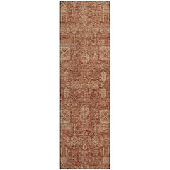 Premium Machine Washable Mayfield  Paprika 2'3" x 7'6" Runner Rug