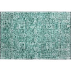 Premium Machine Washable Mayfield  Teal 1'8" x 2'6" Rug