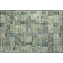 Premium Machine Washable Mayfield  Green 1'8" x 2'6" Rug