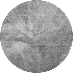 Premium Machine Washable Mayfield  Gray 8' x 8' Round Rug