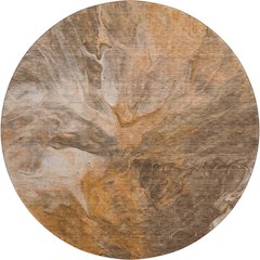Premium Machine Washable Mayfield  Paprika 8' x 8' Round Rug