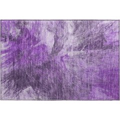 Premium Machine Washable Mayfield  Purple 1'8" x 2'6" Rug