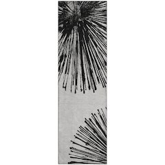 Premium Machine Washable Mayfield  Black 2'3" x 7'6" Runner Rug