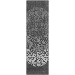 Premium Machine Washable Mayfield  Charcoal 2'3" x 7'6" Runner Rug
