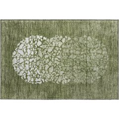 Premium Machine Washable Mayfield  Olive 1'8" x 2'6" Rug