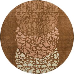 Premium Machine Washable Mayfield  Paprika 8' x 8' Round Rug
