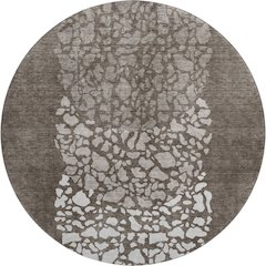 Premium Machine Washable Mayfield  Taupe 8' x 8' Round Rug