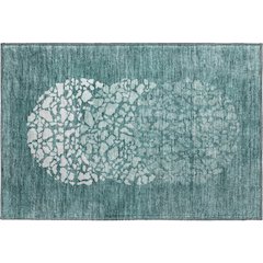 Premium Machine Washable Mayfield  Teal 1'8" x 2'6" Rug