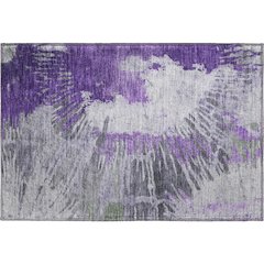 Premium Machine Washable Mayfield  Purple 1'8" x 2'6" Rug