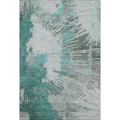 Premium Machine Washable Mayfield  Teal 2'6" x 3'10" Rug