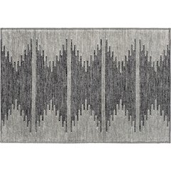 Premium Machine Washable Mayfield  Charcoal 1'8" x 2'6" Rug