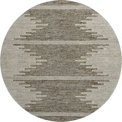 Premium Machine Washable Mayfield  Coffee 8' x 8' Round Rug