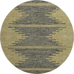 Premium Machine Washable Mayfield  Graphite 8' x 8' Round Rug