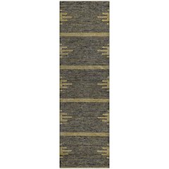 Premium Machine Washable Mayfield  Graphite 2'3" x 7'6" Runner Rug