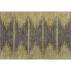 Premium Machine Washable Mayfield  Graphite 1'8" x 2'6" Rug