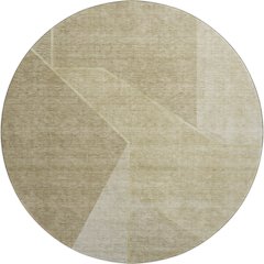 Premium Machine Washable Mayfield  Beige 8' x 8' Round Rug