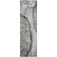 Premium Machine Washable Mayfield  Gray 2'3" x 7'6" Runner Rug