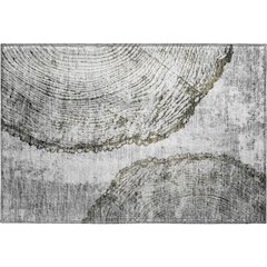 Premium Machine Washable Mayfield  Gray 1'8" x 2'6" Rug
