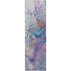 Premium Machine Washable Mayfield  Periwinkle 2'3" x 7'6" Runner Rug