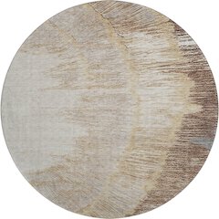 Premium Machine Washable Mayfield  Brown 8' x 8' Round Rug