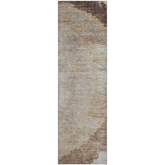 Premium Machine Washable Mayfield  Brown 2'3" x 7'6" Runner Rug