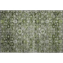 Premium Machine Washable Mayfield  Green 1'8" x 2'6" Rug