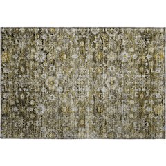 Premium Machine Washable Mayfield  Mocha 1'8" x 2'6" Rug