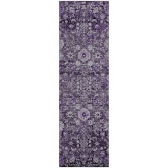 Premium Machine Washable Mayfield  Purple 2'3" x 7'6" Runner Rug