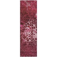 Premium Machine Washable Mayfield AMF652 Merlot 2'3" x 7'6" Runner Rug