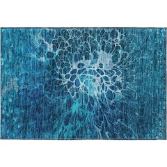 Premium Machine Washable Mayfield AMF652 Navy 1'8" x 2'6" Rug