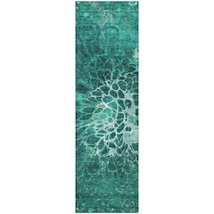 Premium Machine Washable Mayfield AMF652 Teal 2'3" x 7'6" Runner Rug