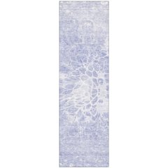 Premium Machine Washable Mayfield AMF653 Lavender 2'3" x 7'6" Runner Rug