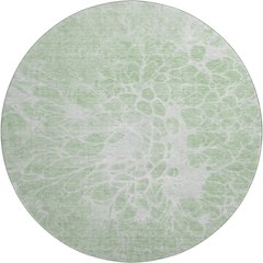 Premium Machine Washable Mayfield AMF653 Mint 8' x 8' Round Rug