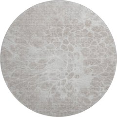 Premium Machine Washable Mayfield AMF653 Taupe 8' x 8' Round Rug