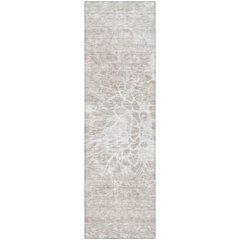 Premium Machine Washable Mayfield AMF653 Taupe 2'3" x 7'6" Runner Rug