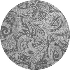 Premium Machine Washable Mayfield AMF654 Gray 8' x 8' Round Rug